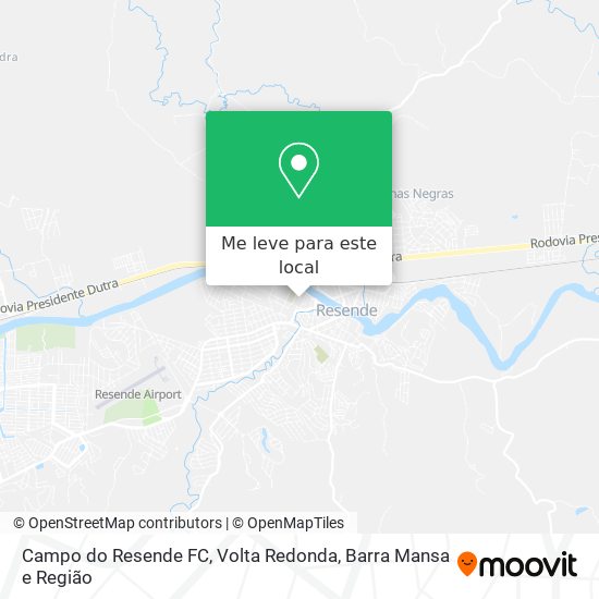Campo do Resende FC mapa