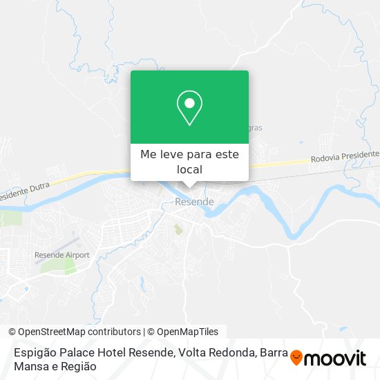 Espigão Palace Hotel Resende mapa
