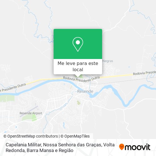 Capelania Militar, Nossa Senhora das Graças mapa