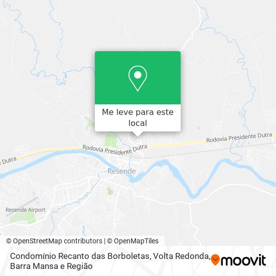 Condomínio Recanto das Borboletas mapa