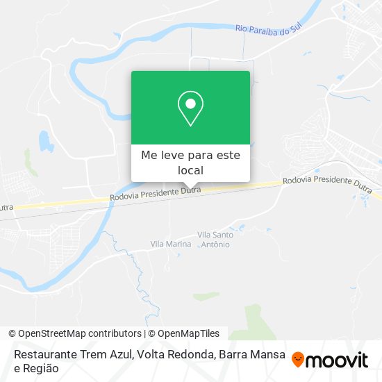 Restaurante Trem Azul mapa