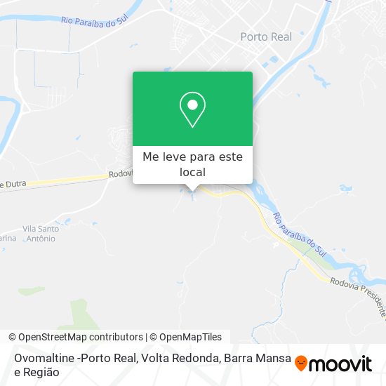 Ovomaltine -Porto Real mapa