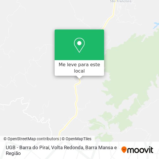UGB - Barra do Piraí mapa