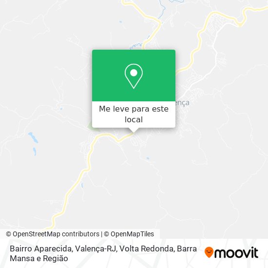 Bairro Aparecida, Valença-RJ mapa