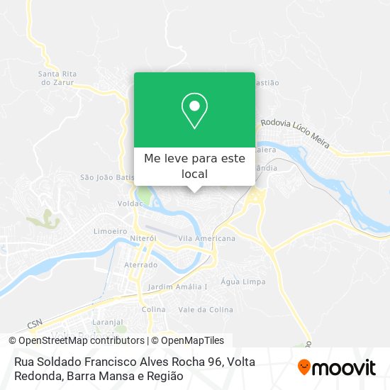 Rua Soldado Francisco Alves Rocha 96 mapa