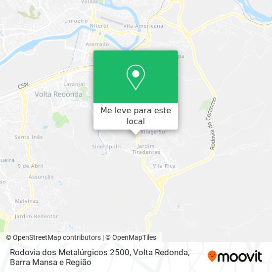 Rodovia dos Metalúrgicos 2500 mapa