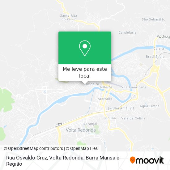Rua Osvaldo Cruz mapa