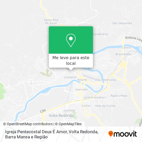 Igreja Pentecostal Deus É Amor mapa