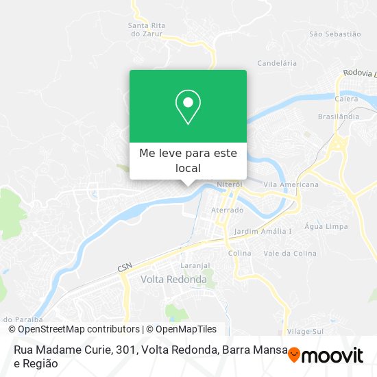 Rua Madame Curie, 301 mapa