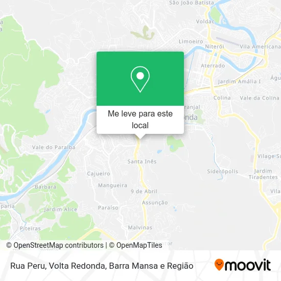 Rua Peru mapa