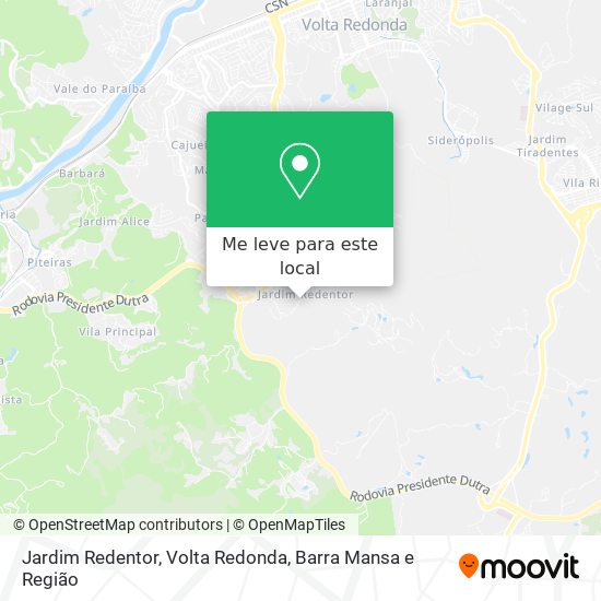 Jardim Redentor mapa