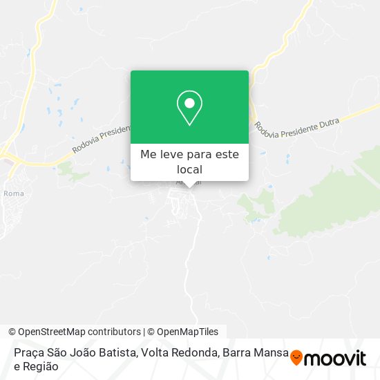 Praça São João Batista mapa