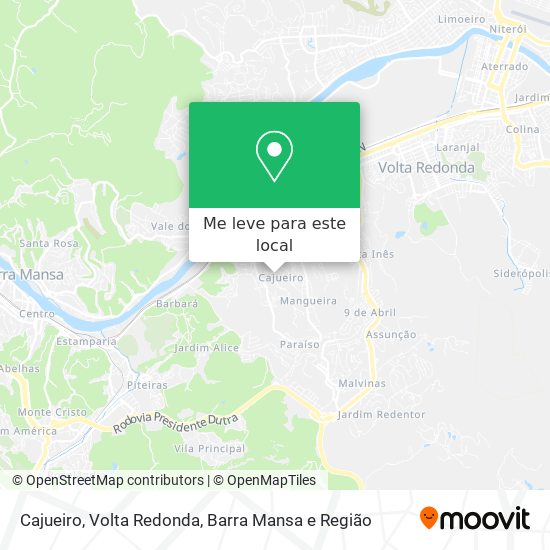 Cajueiro mapa