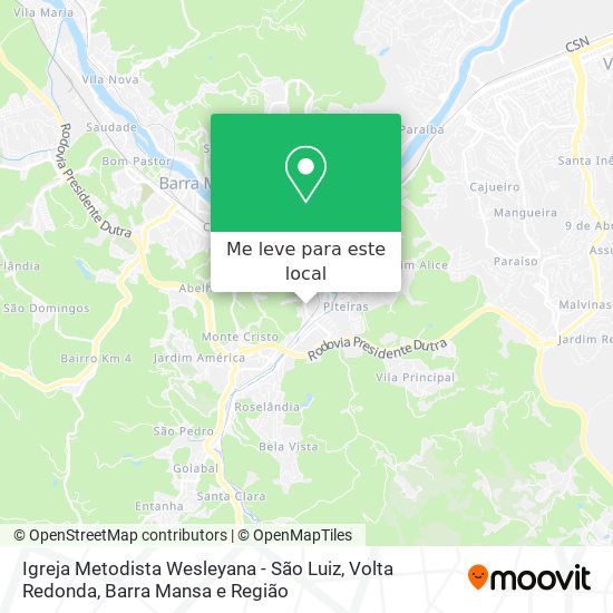 Igreja Metodista Wesleyana - São Luiz mapa