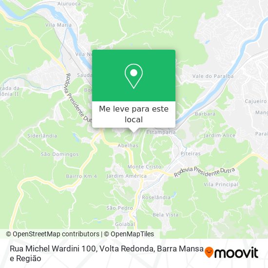 Rua Michel Wardini 100 mapa
