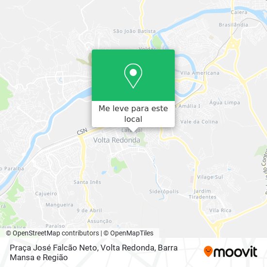 Praça José Falcão Neto mapa