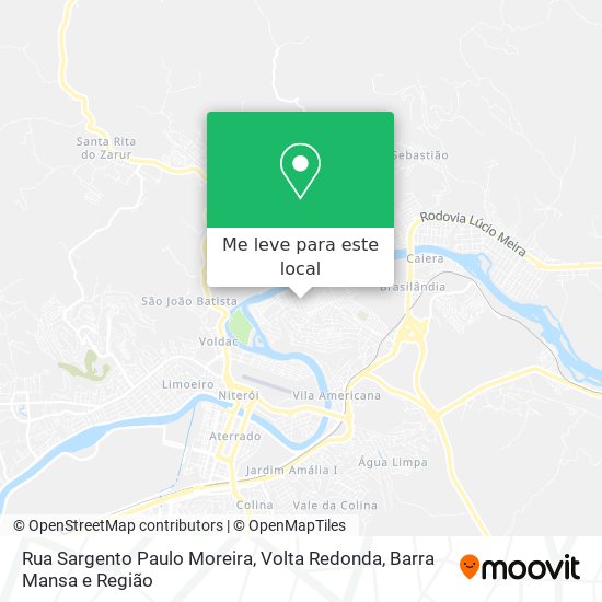 Rua Sargento Paulo Moreira mapa