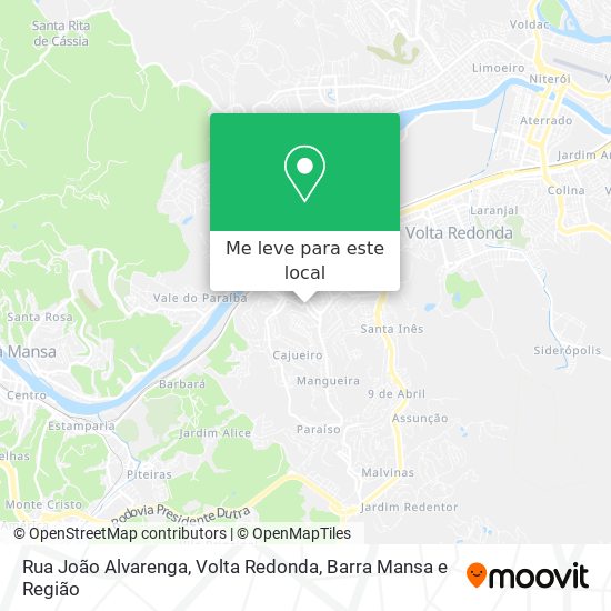 Rua João Alvarenga mapa