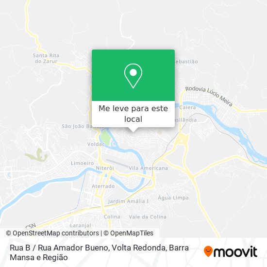 Rua B / Rua Amador Bueno mapa