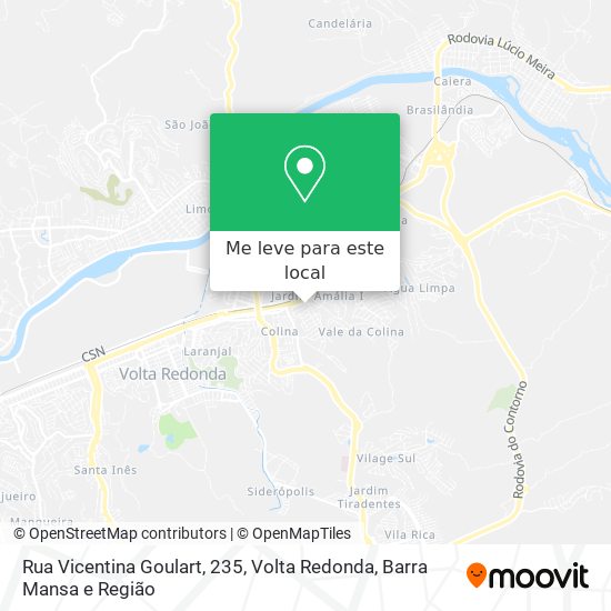 Rua Vicentina Goulart, 235 mapa