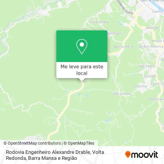 Rodovia Engenheiro Alexandre Drable mapa