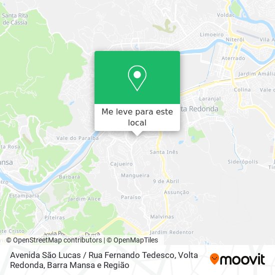 Avenida São Lucas / Rua Fernando Tedesco mapa