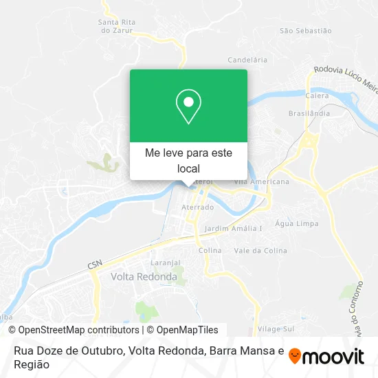 Rua Doze de Outubro mapa