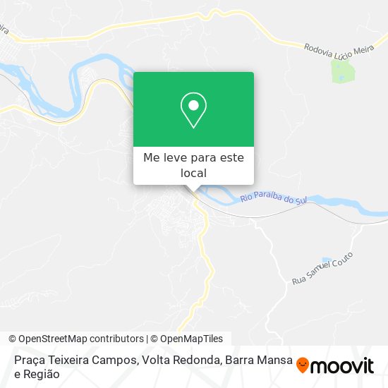 Praça Teixeira Campos mapa