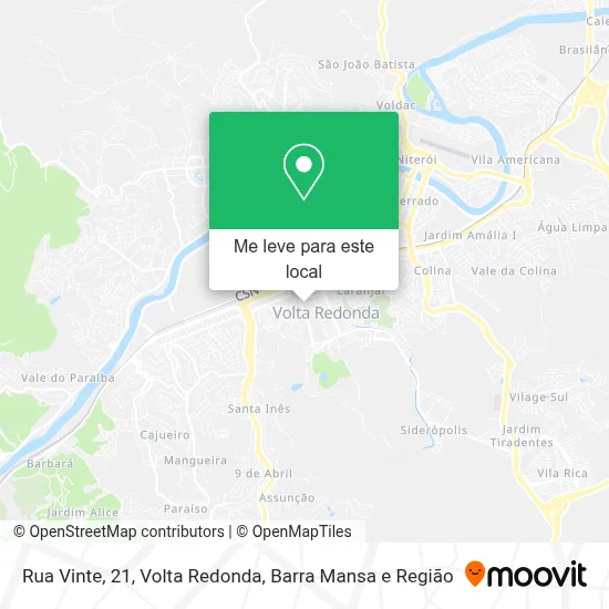 Rua Vinte, 21 mapa