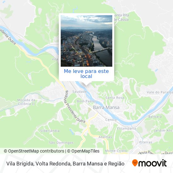 Vila Brígida mapa