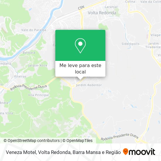 Veneza Motel mapa