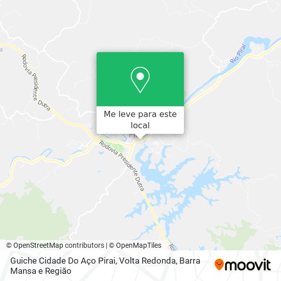 Guiche Cidade Do Aço Pirai mapa