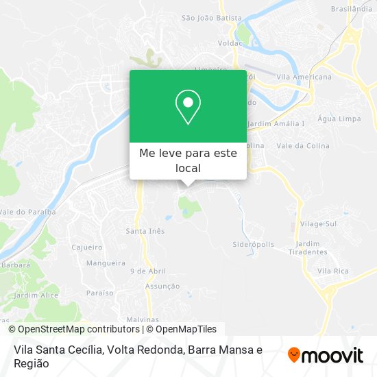 Vila Santa Cecília mapa