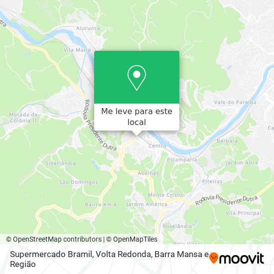 Supermercado Bramil mapa