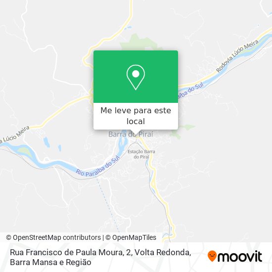 Rua Francisco de Paula Moura, 2 mapa