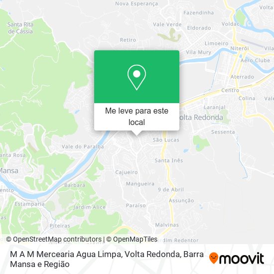 M A M Mercearia Agua Limpa mapa