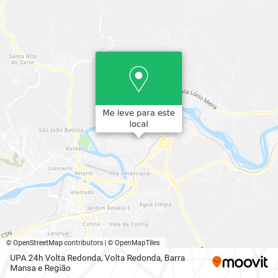 UPA 24h Volta Redonda mapa
