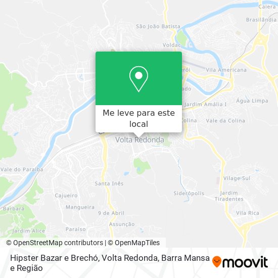 Hipster Bazar e Brechó mapa