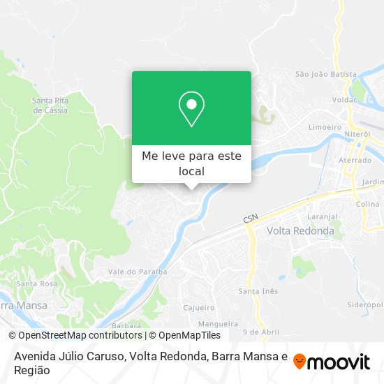 Avenida Júlio Caruso mapa