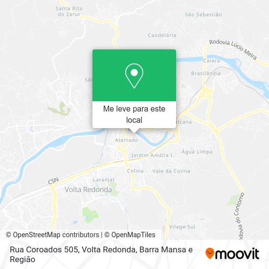 Rua Coroados 505 mapa