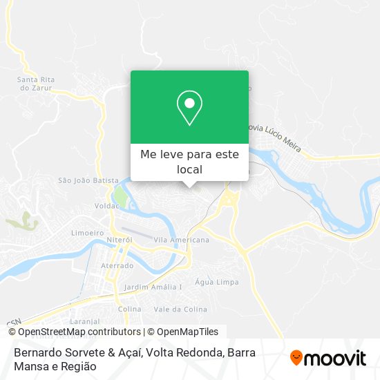 Bernardo Sorvete & Açaí mapa