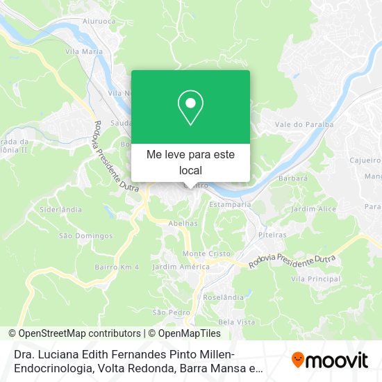Dra. Luciana Edith Fernandes Pinto Millen-Endocrinologia mapa