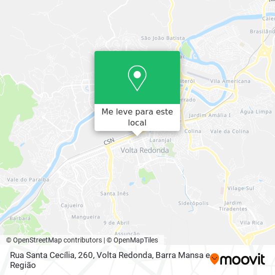 Rua Santa Cecília, 260 mapa