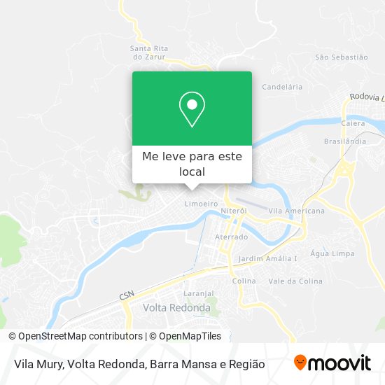 Vila Mury mapa