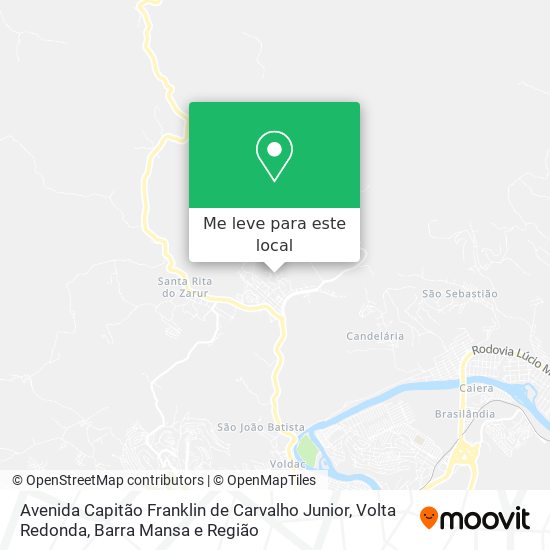 Avenida Capitão Franklin de Carvalho Junior mapa