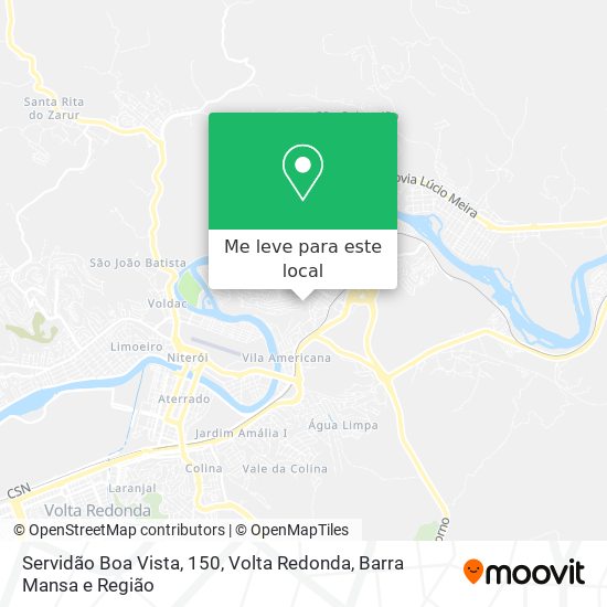 Servidão Boa Vista, 150 mapa