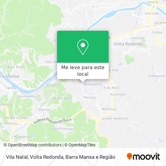 Vila Natal mapa