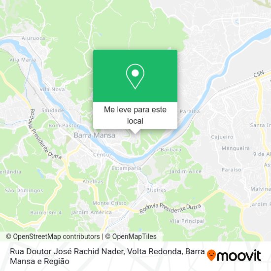 Rua Doutor José Rachid Nader mapa