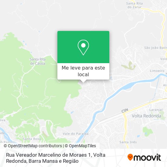 Rua Vereador Marcelino de Moraes 1 mapa