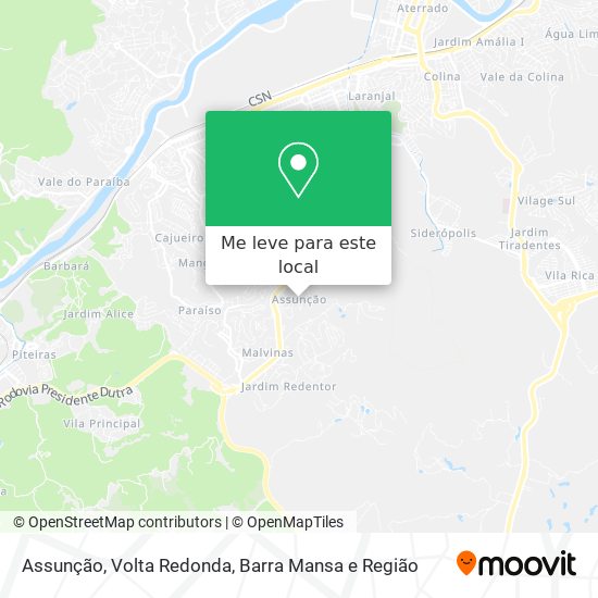 Assunção mapa